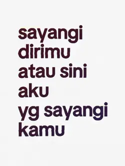 sayangi dirimu atau