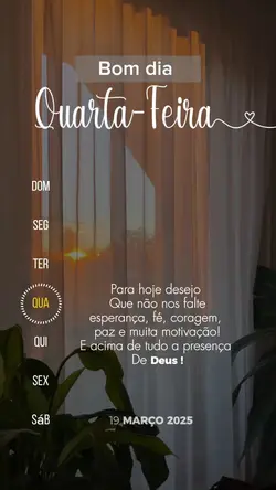 Quarta-feira bom dia