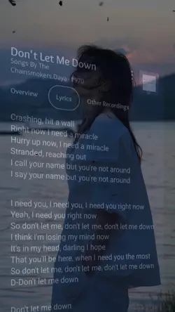 Don't let me down
