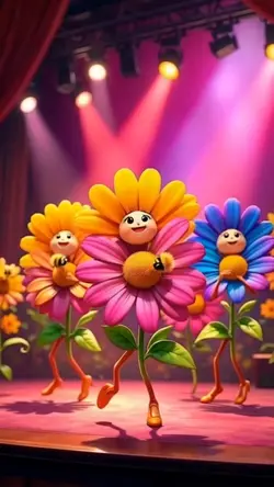 Hummel und Blumen