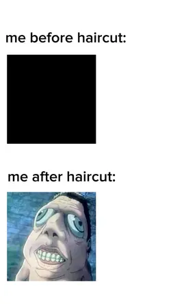 before/after haircut