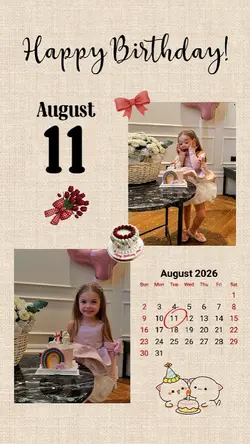 HBD 11 AUGUST 2026