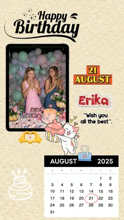 Birthday 21 August