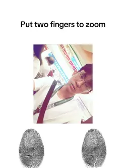 Put two fingers 