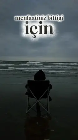 Menfaatiniz bitti.