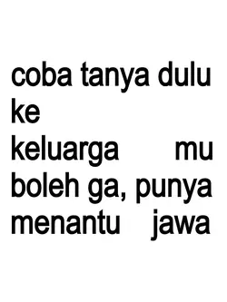 punya menantu jawa