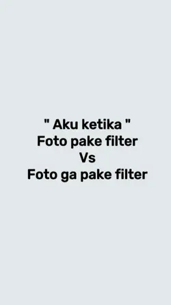 FILTER VS NO FILTER