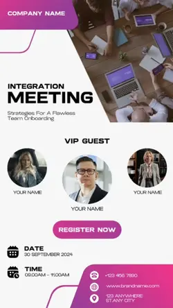 Business Template Corporate & Business Industry Modern Gradient Meeting