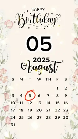 Birthday 05 AUGUST 