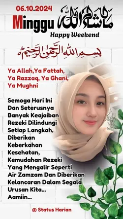 minggu happy Weekend