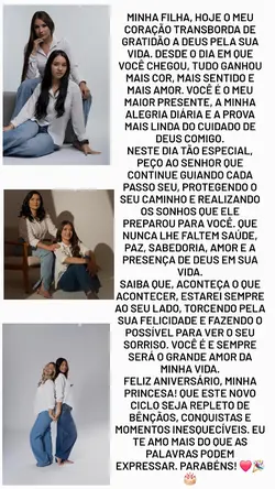 parabéns filha 