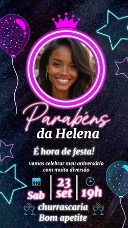 convite aniversário 