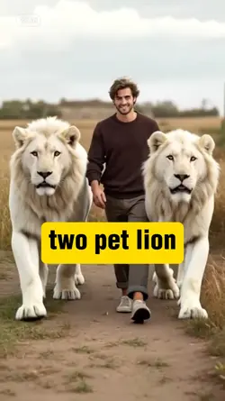 two pet lion