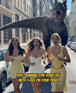 chased t-rex