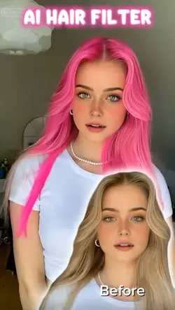 AI Hair Neon Pink 