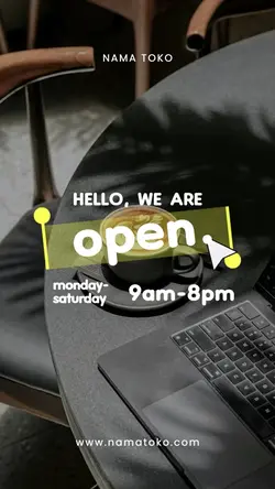 We are open 