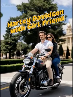 Harley with girl