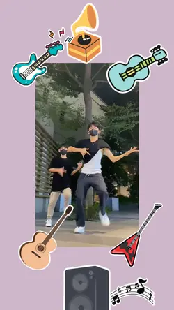 Dance with sticker 