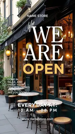 WE ARE OPEN