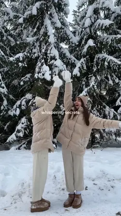 softly falling snow