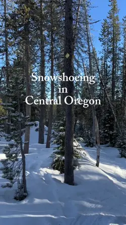 Snow shoeing in central Oregano