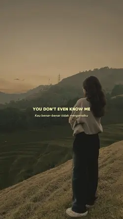 you dont know me