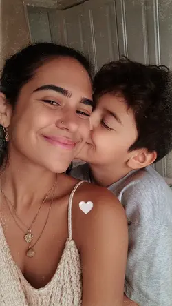 Mãe e filhos