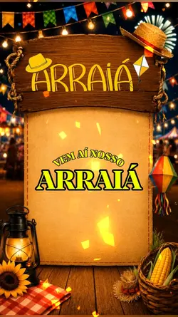 Vem aí nosso Arraiá