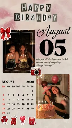 HBD August 5, 2026