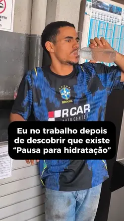 Pausa pra hidratação