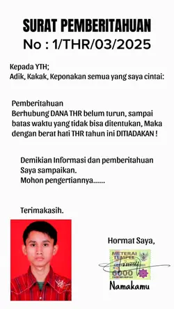 Pemberitahuan THR