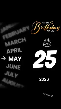 birthday 25 may 2026