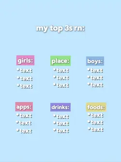 my top 3s rn