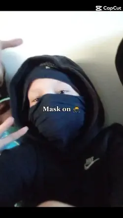 mask on