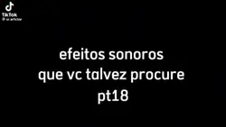 efeitos sonoros 