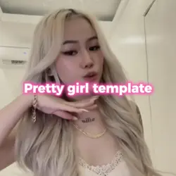 Pretty girl templat