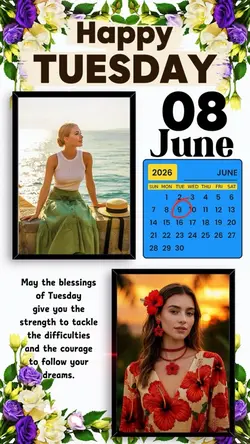 Tuesday 8 June 2026