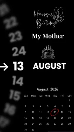 hbd mom 13 august