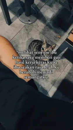 Melihat senyum ibu 