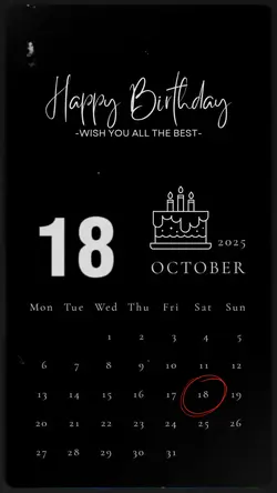 hppy birthday 18oct