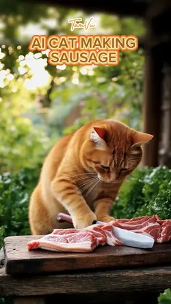 CUTE CAT COOKING 🧑‍🍳 