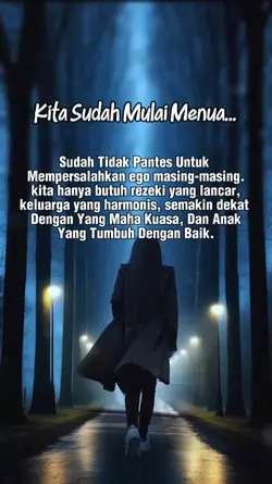 Kita sudah mulai Tua