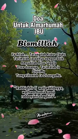 Doa untuk almh.ibu