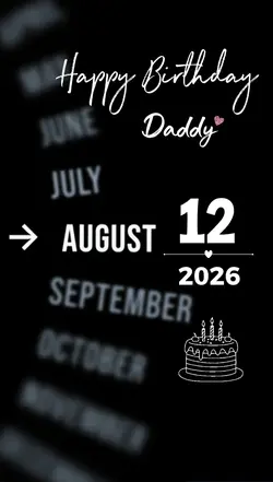 B'DAY DADDY 12 AUGUS