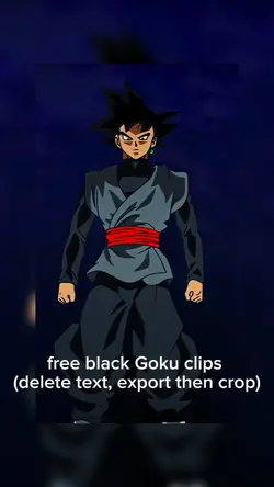 free Black Goku clip