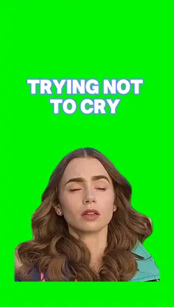 Trying not to cry 