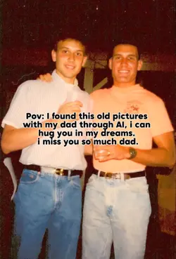 Hugging my dad 