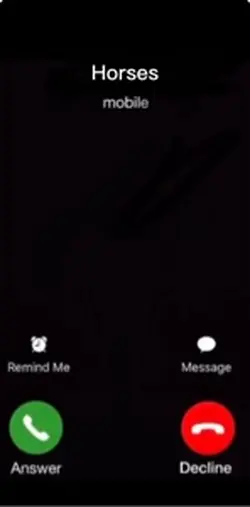 Incoming phone call 