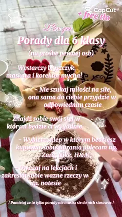 Porady dla 6 klasy