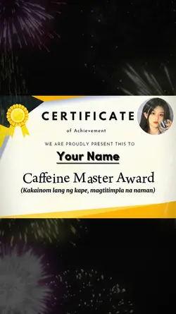 Certificate template